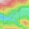 Mappa topografica Lake Hemet Dam, altitudine, rilievo