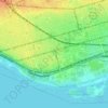 Mappa topografica Dufferin-King Park, altitudine, rilievo