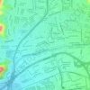 Mappa topografica Parque Tupac Amaru, altitudine, rilievo