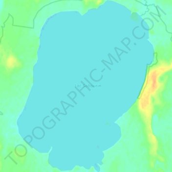 Mappa topografica Lac Sabourin, altitudine, rilievo