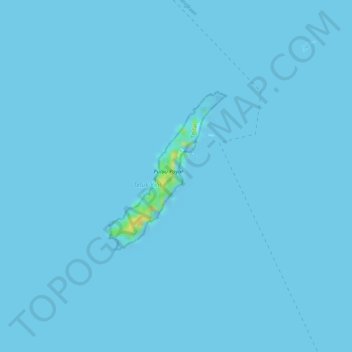 Mappa topografica Pulau Payar, altitudine, rilievo