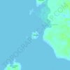 Mappa topografica Tihik Island, altitudine, rilievo