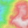 Mappa topografica Páramo de Frontino, altitudine, rilievo