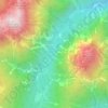 Mappa topografica Valle di Riofreddo, altitudine, rilievo