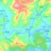 Mappa topografica 霍童溪, altitudine, rilievo