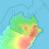 Mappa topografica Abrahams Bosom Reserve, altitudine, rilievo