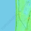 Mappa topografica Seaford Beach, altitudine, rilievo