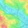 Mappa topografica River Aire, altitudine, rilievo