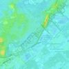 Mappa topografica Fusillade- en herdenkingsterrein Waalsdorpervlakte, altitudine, rilievo