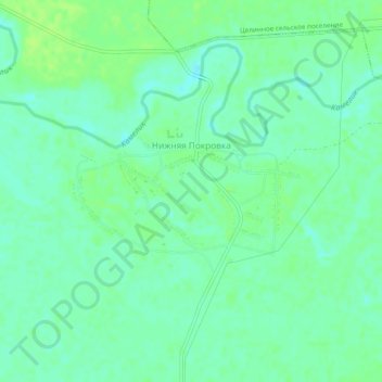 Mappa topografica Нижняя Покровка, altitudine, rilievo