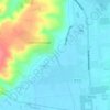 Mappa topografica Canale Acque Medie Orientale, altitudine, rilievo