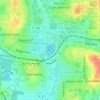 Mappa topografica Lake Elberta, altitudine, rilievo