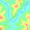 Mappa topografica Estância da Colina, altitudine, rilievo
