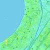 Mappa topografica Shivaji Park, altitudine, rilievo