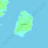 Mappa topografica Lupa Island, altitudine, rilievo