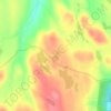 Mappa topografica Loch Dubh beul na Fàire, altitudine, rilievo