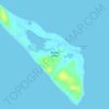 Mappa topografica Deagan Island, altitudine, rilievo