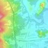 Mappa topografica Rio Braço, altitudine, rilievo