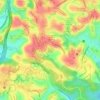 Mappa topografica Lagoa do Paraíso (Lagoa da Pedreira), altitudine, rilievo