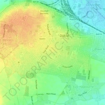 Mappa topografica Edmonds Park, altitudine, rilievo