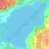 Mappa topografica Lake Doré, altitudine, rilievo