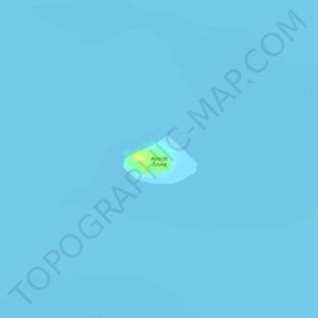 Mappa topografica Arrecife Island, altitudine, rilievo