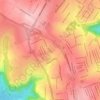 Mappa topografica Lago Aquarius, altitudine, rilievo