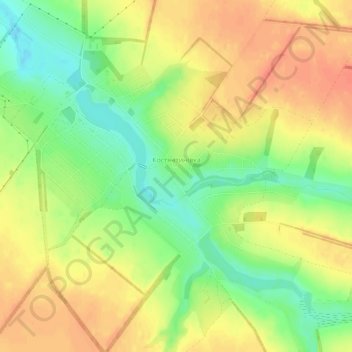 Mappa topografica Kostjantynivka, altitudine, rilievo
