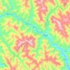 Mappa topografica 玉曲, altitudine, rilievo