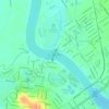 Mappa topografica Fitzroy River Barrage, altitudine, rilievo