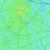 Mappa topografica Herengracht, altitudine, rilievo