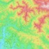 Mappa topografica Сочи, altitudine, rilievo