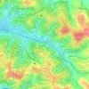 Mappa topografica Rio Itaquera, altitudine, rilievo