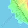 Mappa topografica Playa Caballeros, altitudine, rilievo