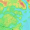 Mappa topografica Lioness Lake, altitudine, rilievo