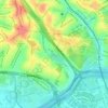 Mappa topografica Parque Cidade de Toronto, altitudine, rilievo