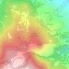 Mappa topografica Montagna dei Fiori, altitudine, rilievo