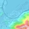Mappa topografica 百慕達公園, altitudine, rilievo