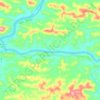 Mappa topografica Sungai Baleh, altitudine, rilievo