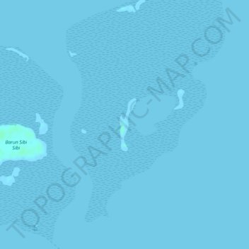 Mappa topografica Tataan Islands, altitudine, rilievo