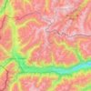Mappa topografica Val Venosta, altitudine, rilievo