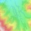 Mappa topografica Lac de Javen, altitudine, rilievo