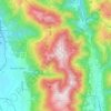 Mappa topografica Riserva Monti Maggio e Nero, altitudine, rilievo