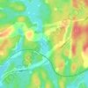 Mappa topografica Twin Lake, altitudine, rilievo