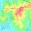 Mappa topografica Jardim Vergínia, altitudine, rilievo