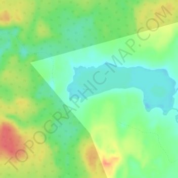 Mappa topografica Кенозеро, altitudine, rilievo