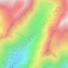 Mappa topografica Val di Gleno, altitudine, rilievo