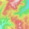 Mappa topografica Serra do Tabuleiro, altitudine, rilievo
