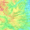 Mappa topografica Área de Proteção Ambiental Aldeia - Beberibe, altitudine, rilievo
