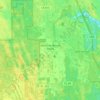 Mappa topografica Samsula-Spruce Creek, altitudine, rilievo